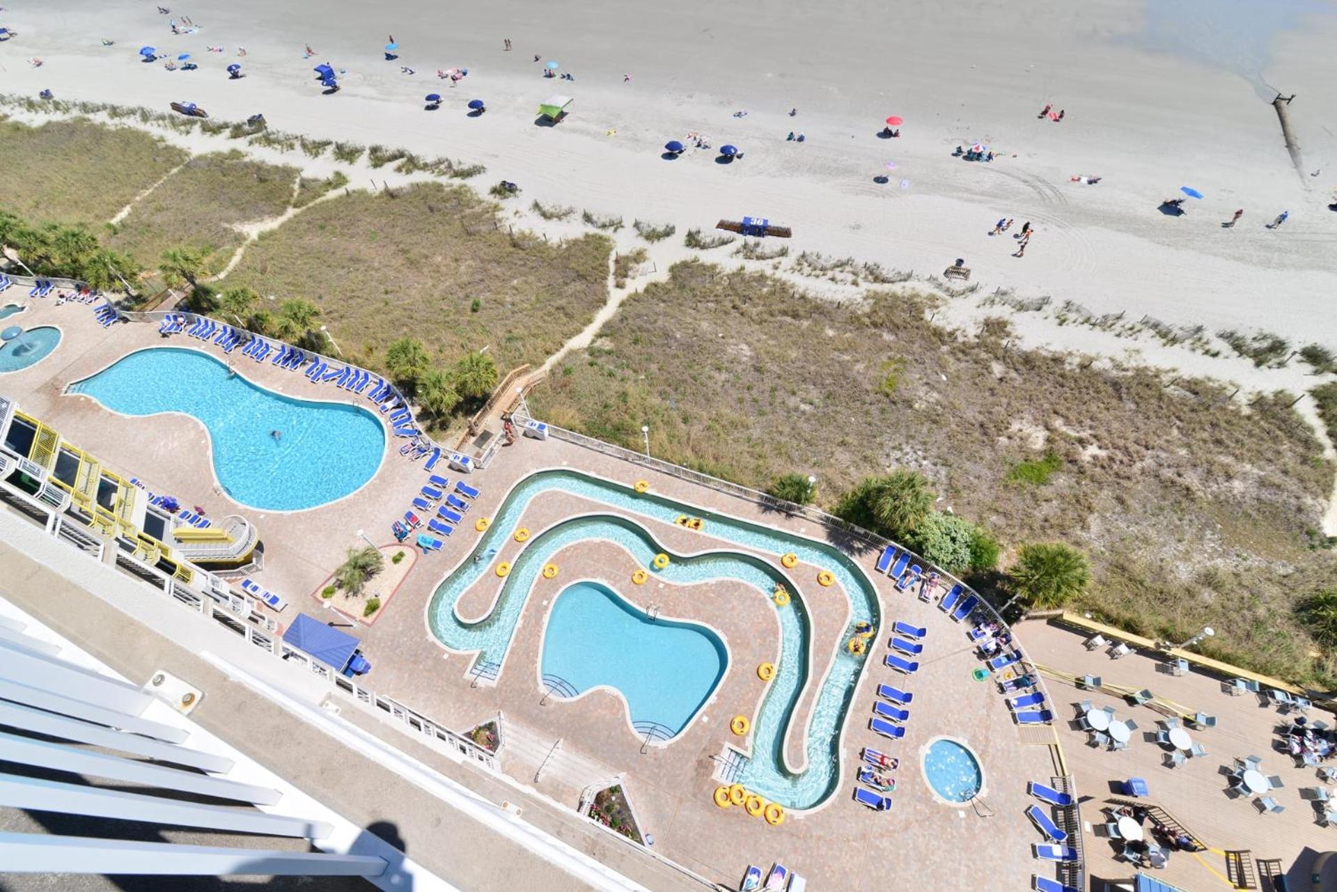 Oceanfront Top Location Modern Resort Lazy River Huge Pool Oasis Myrtle Beach Eksteriør billede